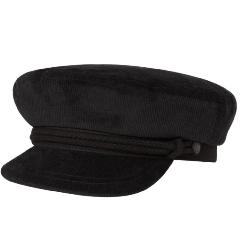 Kooringal Black Corduroy Fisherman's Hat Commander Men's